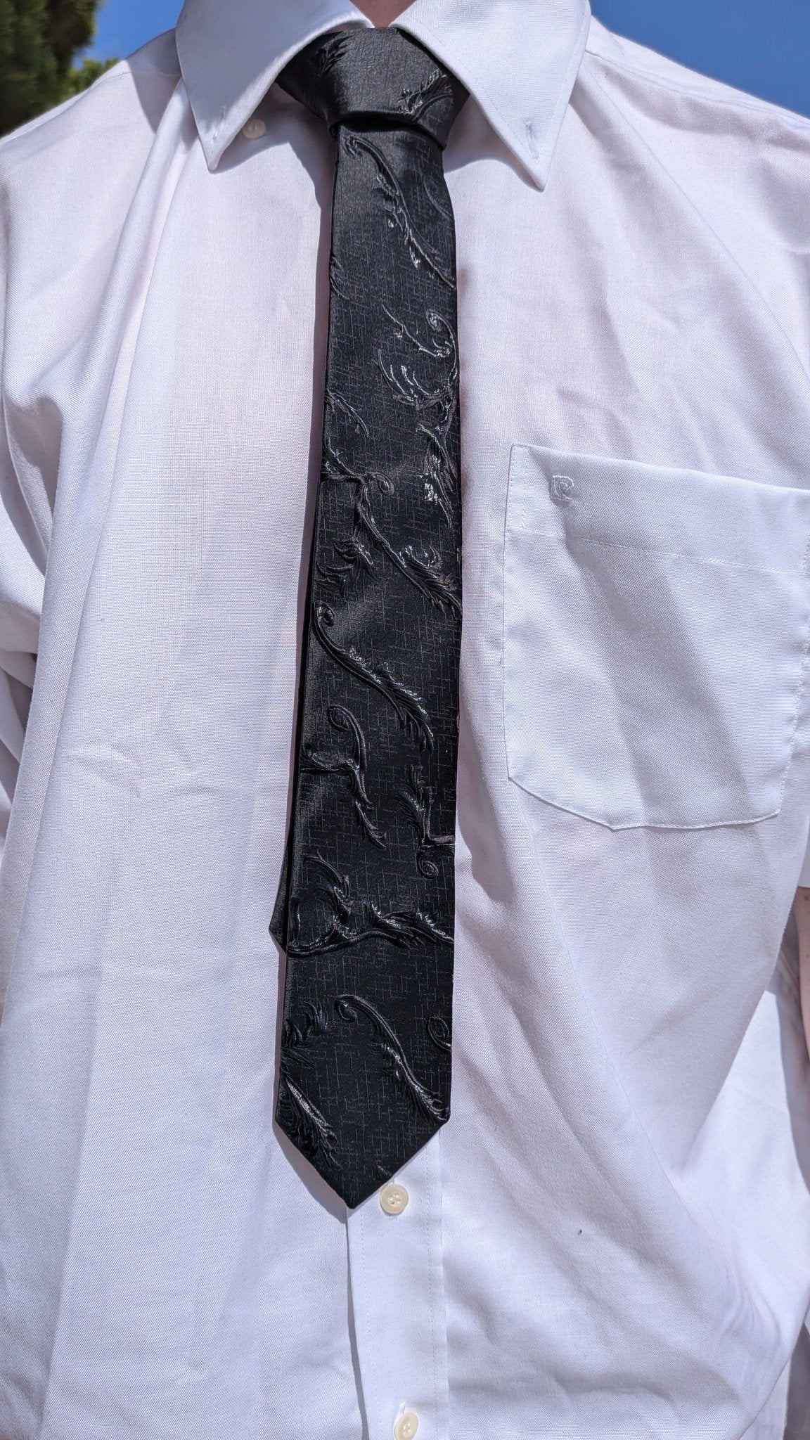 Cravate Plume Noire - Y2CAKE